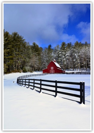 Barn in Snow